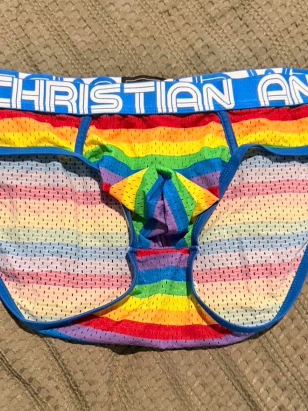 Andrew Christian Pride Rainbow Striped Briefs